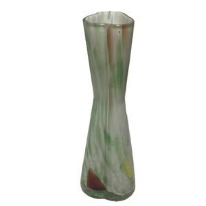 Confetti Art Glass Vase 7” Japan